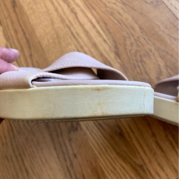 ECCO Touch Plateau Platform Criss Cross Slide Sandals Womens Sz 8 - Picture 6 of 11